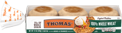 Thomas Whole Wheat English muffins